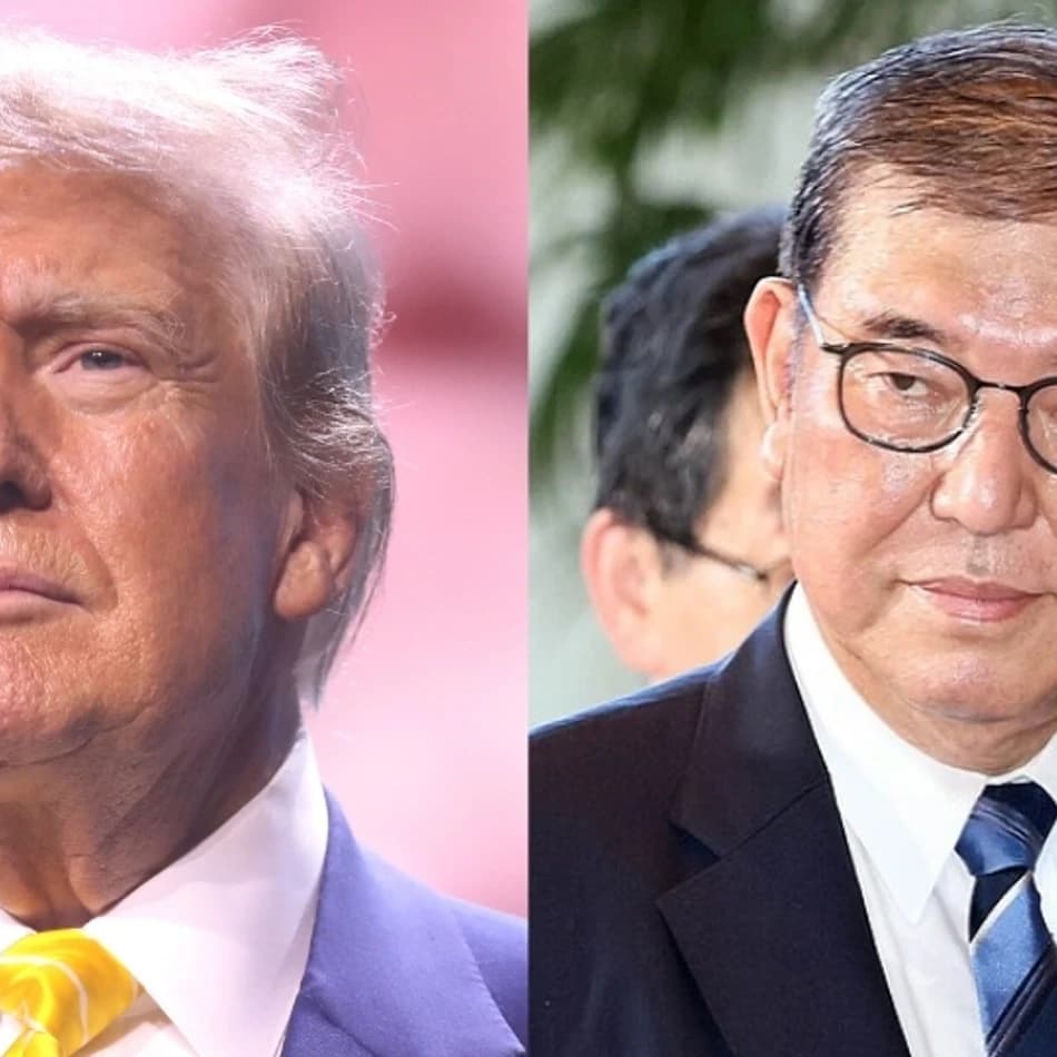 USA:s president Donald Trump och Japans premiärminister Shigeru Ishiba. Foto: Wikimedia Commons/Prime Minister's Office in Japan