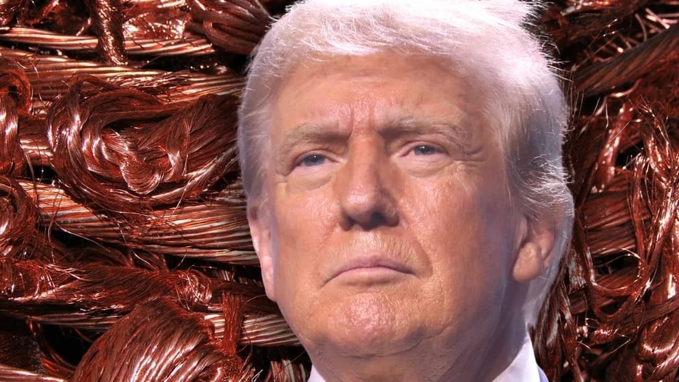 Donald Trump annonserar tullar på koppar.