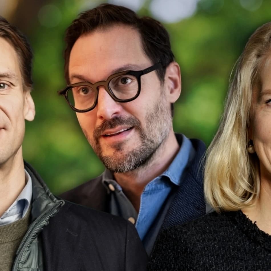 Investors VD Christian Cederholm, Kinneviks VD Georgi Ganev och Industrivärdens VD Helena Stjernholm.