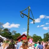 Midsommar Pole   Maypole In Sweden