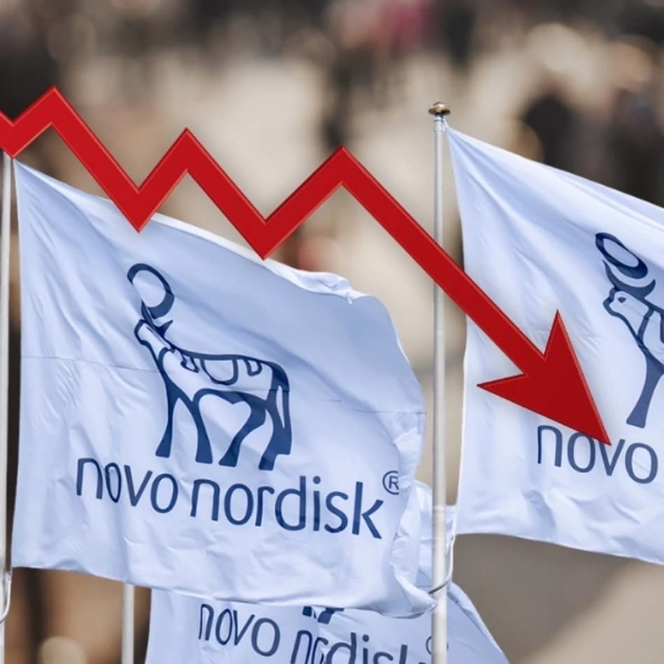Novo Nordisk föll tungt på börsen, efter en vinstvarning på tisdagen