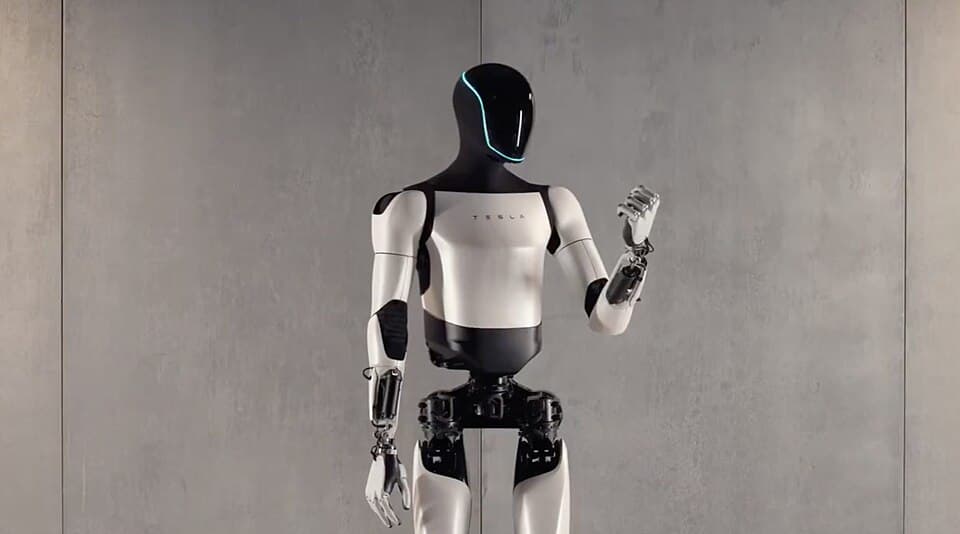 En av Teslas humanoida robotar