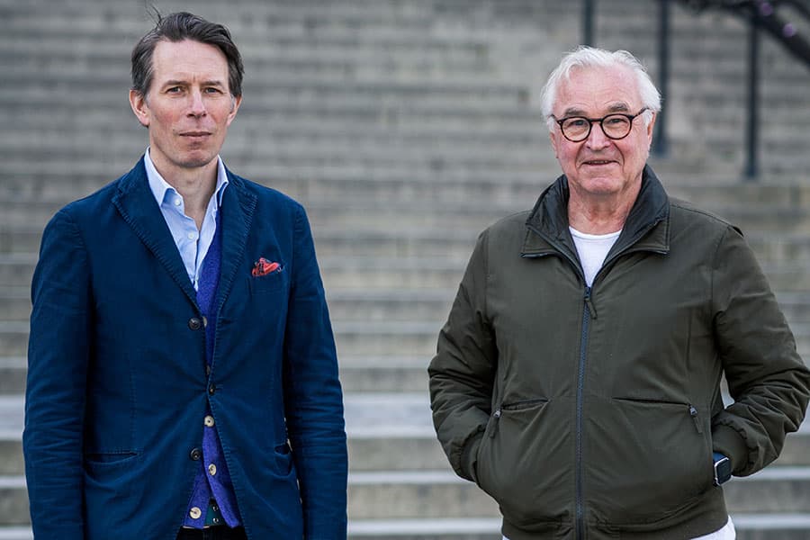 Creades VD John Hedberg och ordförande Sven Hagströmer. Foto: Tobias Ohls