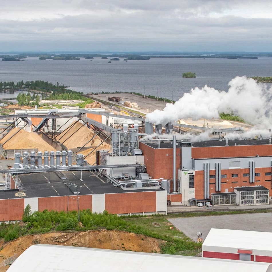 Metsä Boards bruk i Joutseno i Finland
