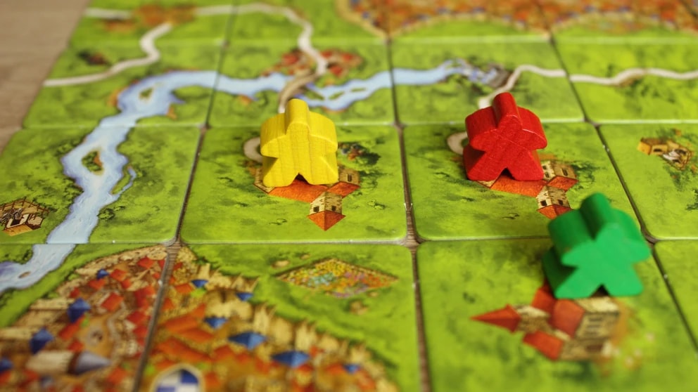 Carcassonne, ett av Asmodees spel. 