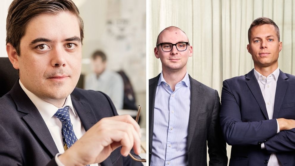 Förvaltare Carl Sundblad, Isak Lenholm och Mattias Montgomery
